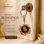 Ashirwad Divine Blessing Resin Keychain